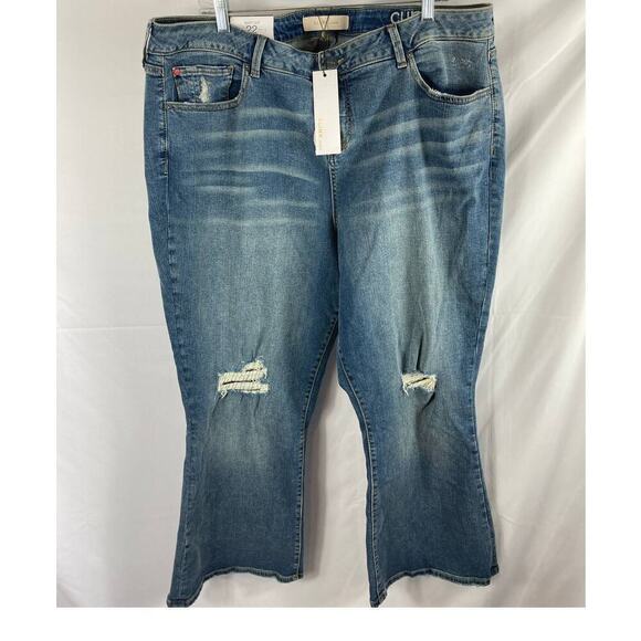NWT Slink Boot Cut Curvy Jeans 22 - Picture 1 of 3